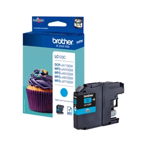 Brother Ink Cartouche D´encre Lc-123cbp Blister Cyan One Size unisex