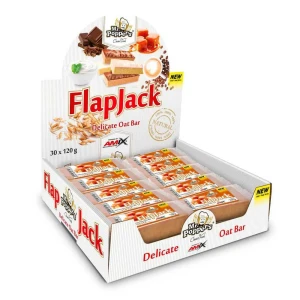 Amix Boîte De Barres énergétiques Flapjack Chocolat Double Avoine 120g 30 Unités