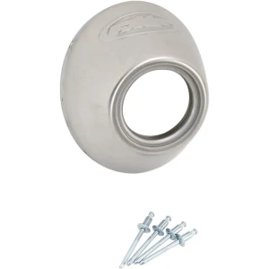 Fmf Tapa Final Silenciador Powercore 4/q4 Stainless Steel Slash Cut Silver One Size