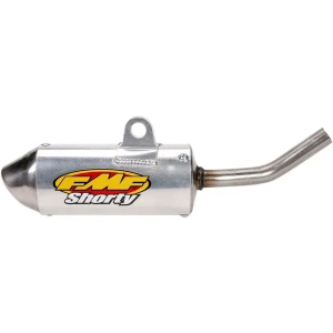 Fmf Silenciador Slip On No Homologado Powercore 2 Shorty Stainless Steel Cr80r 96-02/cr85r 03-07 Silver Not Homologated