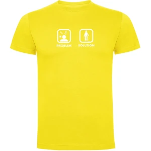 Kruskis T-shirt à Manches Courtes Problem Solution Train Yellow S