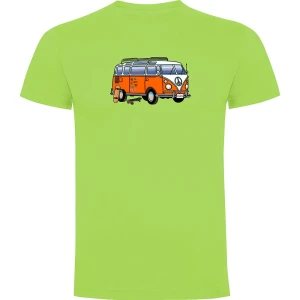 Kruskis T-shirt à Manches Courtes Hippie Van Skate Light Green L Homme