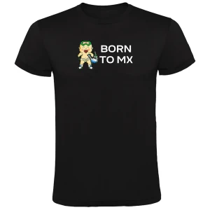 Kruskis Camiseta De Manga Corta Born To Mx Black 3XL