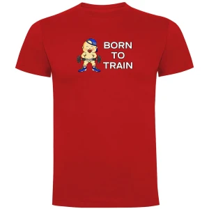 Kruskis T-shirt à Manches Courtes Born To Train Red XL