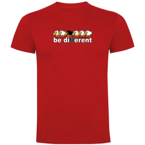 Kruskis T-shirt à Manches Courtes Be Different Football Red M Homme