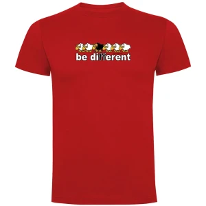 Kruskis T-shirt à Manches Courtes Be Different Skate Red 2XL Homme