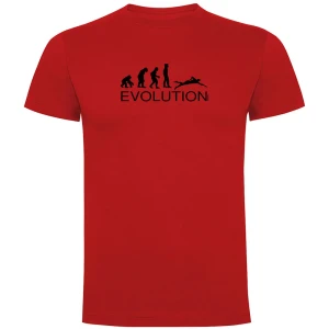 Kruskis Camiseta De Manga Corta Evolution Swim Red S