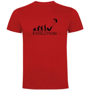 Kruskis T-shirt à Manches Courtes Evolution Kite Surf Red M Homme