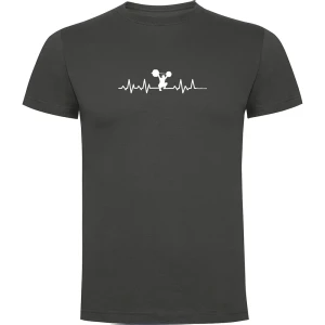 Kruskis T-shirt à Manches Courtes Fitness Heartbeat Dark Grey L
