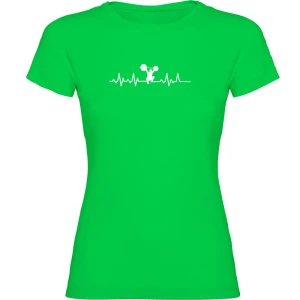 Kruskis T-shirt à Manches Courtes Fitness Heartbeat Light Green M