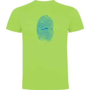 Kruskis Camiseta De Manga Corta Swimmer Fingerprint Light Green 2XL