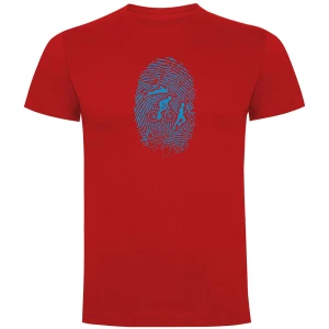 Kruskis Camiseta De Manga Corta Triathlon Fingerprint Red 3XL