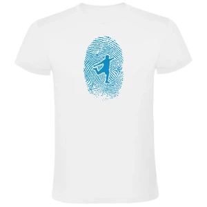 Kruskis T-shirt à Manches Courtes Football Fingerprint White M Homme