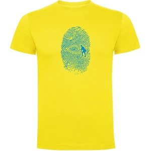 Kruskis T-shirt à Manches Courtes Crossfit Fingerprint Yellow M