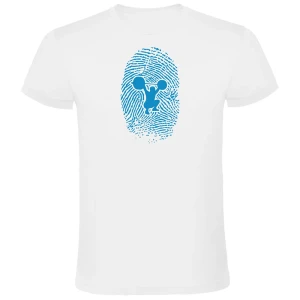 Kruskis T-shirt à Manches Courtes Fitness Fingerprint White 2XL