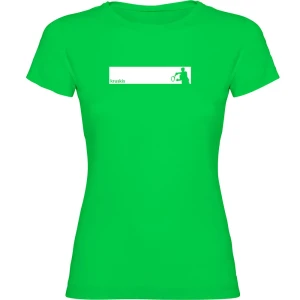 Kruskis T-shirt à Manches Courtes Tennis Frame Light Green L Femme