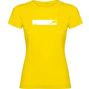 Kruskis Camiseta De Manga Corta Swim Frame Yellow XL