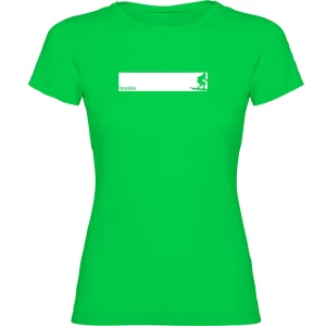 Kruskis T-shirt à Manches Courtes Surf Frame Light Green XL Femme