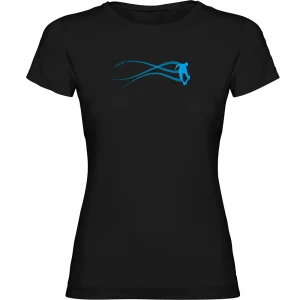Kruskis T-shirt à Manches Courtes Skate Estella Black S Femme