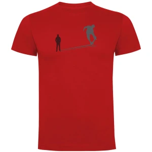 Kruskis T-shirt à Manches Courtes Skate Shadow Red S Homme