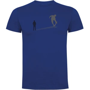 Kruskis T-shirt à Manches Courtes Skate Shadow Royal Blue 3XL Homme