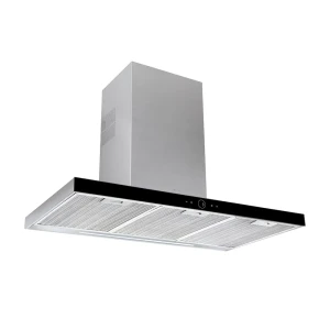 Teka Hotte Décorative Dlh 1186 T 110 Cm Stainless Steel / Black Glass One Size unisex