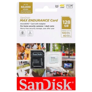 SanDisk Carte Mémoire Max Endurance 128gb Micro Sdxc Black One Size unisex