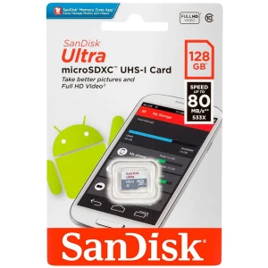 SanDisk Carte Mémoire Ultra Micro Sdxc 128gb Class 10 Black One Size unisex