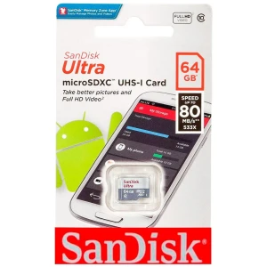 SanDisk Carte Mémoire Ultra Micro Sdxc 64gb Class 10 Multicolor One Size unisex