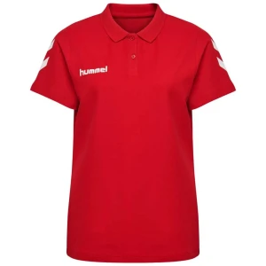 Hummel Polo à Manches Courtes Go Cotton True Red XS Femme