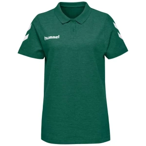 Hummel Polo à Manches Courtes Go Cotton Evergreen 2XL Femme