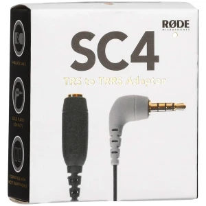 Rode Adaptateur Sc4 Trs Vers Trrs Pour Smartlav 3.5 Mm Black / Grey One Size unisex