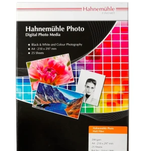 Hahnemühle Photo Papier Photo Photo Matt Fibre A4 25 Sheets White One Size unisex