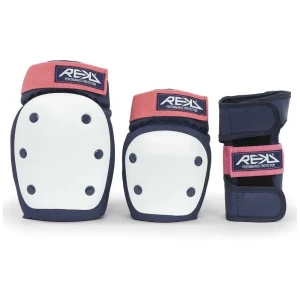 Rekd Protection Ensemble Heavy Duty Triple Pad Blue / Pink S Homme,Femme