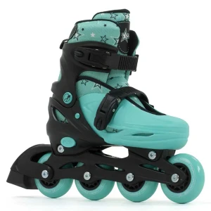Sfr Skates Patins En Ligne Plasma Black / Green EU 29-33 Garçon,Fille