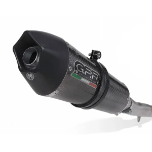 Gpr Exclusive Silenciador Homologado Slip On Gpe Anniversary Poppy Dual Monster 796 10-14 Glossy Carbon / Black Homologated