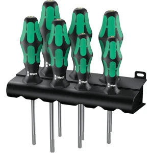 Wera Juego De Destornilladores 367/7 Torx Hf Kraftform Plus 7 Piezas Black / Green One Size