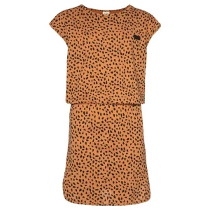 Protest Robe Courte à Manches Courtes Desree Sandstone 152 cm Fille