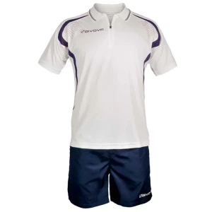 Givova Ensemble à Manches Courtes Easy White / Blue M Homme