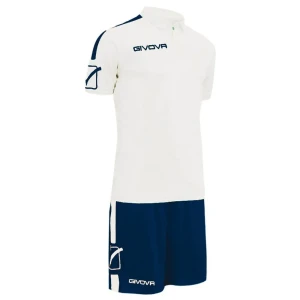 Givova Ensemble à Manches Courtes Play White / Blue L Homme