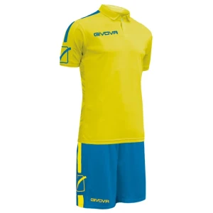 Givova Ensemble à Manches Courtes Play Yellow / Royal M Homme