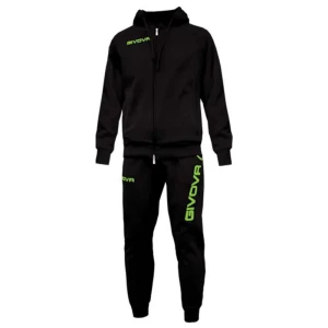 Givova Survêtement King Black / Fluor Green L Homme