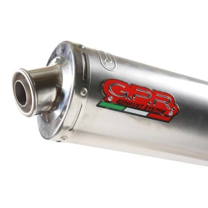 Gpr Exhaust Systems Silenciador Homologado Bolt On Tondo/round Inox Kawasaki Zxr 1200 02-08 Silver / Silver Homologated