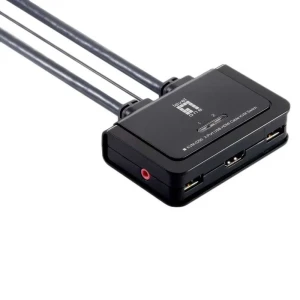 LevelOne Level One Commutateur Hdmi/usb Kvm Vers 2 Pc Black / Grey One Size unisex