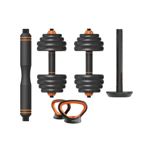 Xiaomi Kit Haltères+barre+kettlebell 40kg Black / Orange One Size