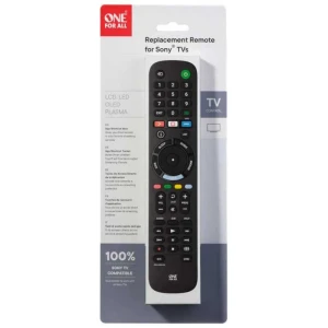 One For All Télécommande Urc4912 Pour Sony Black One Size unisex