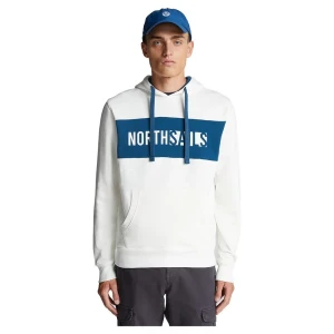 North Sails Sweat à Capuche Organic Fleece Marshmallow L Homme