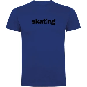 Kruskis T-shirt à Manches Courtes Word Skating Royal Blue XL Homme