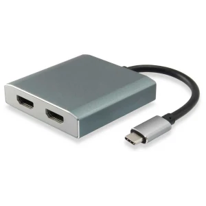 Equip Adaptateur Usb C Vers 2xhdmi Grey / Blue One Size unisex