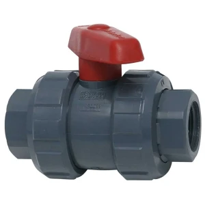 Aqua Control Válvula De Bola De Pvc De 74626 1´´ Black / Red One Size